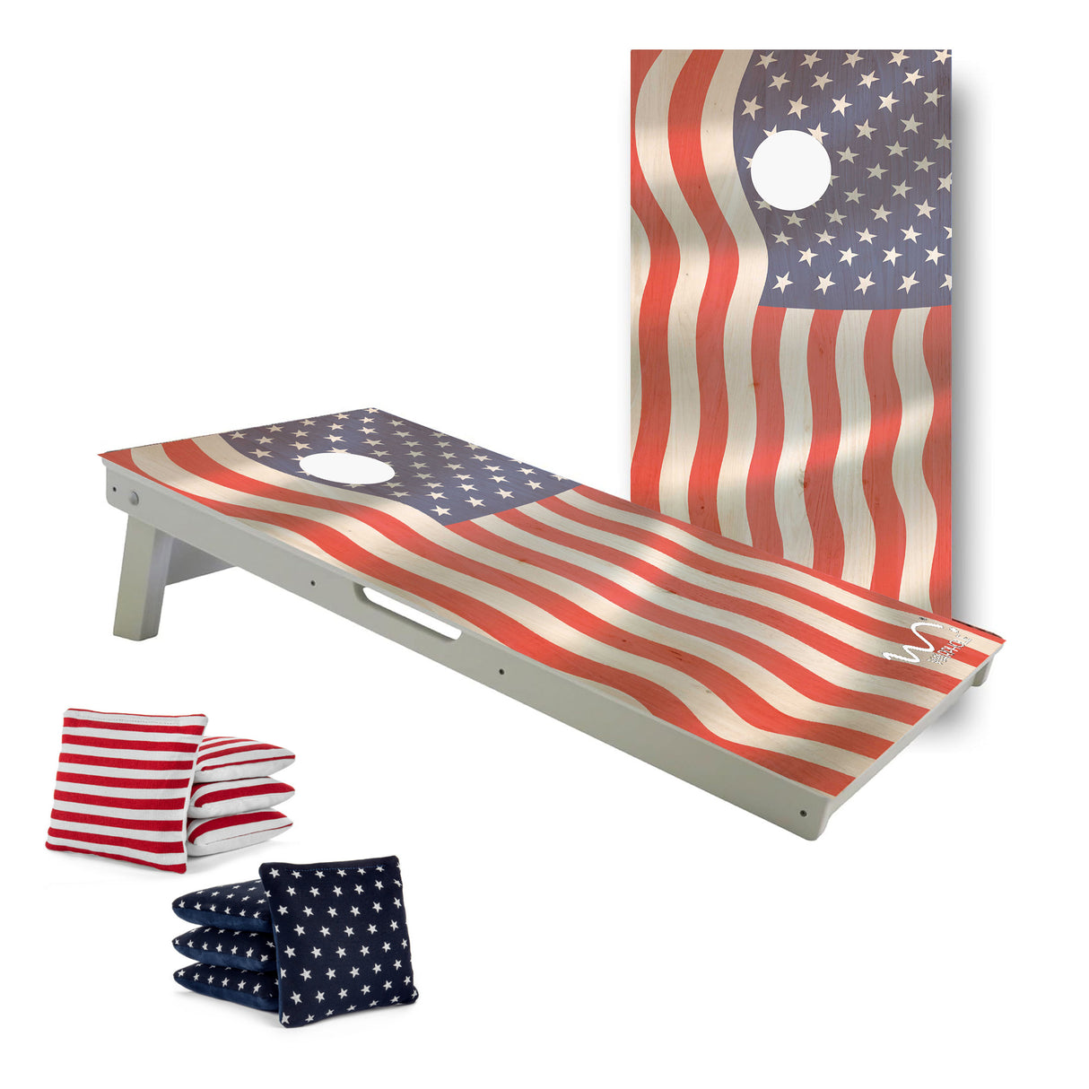 Cornhole Elite by Warphole® - Flag Maple