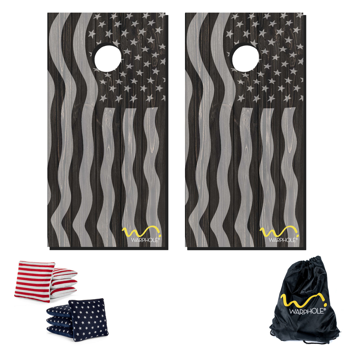 Cornhole Premium by Warphole® - Flag Grey