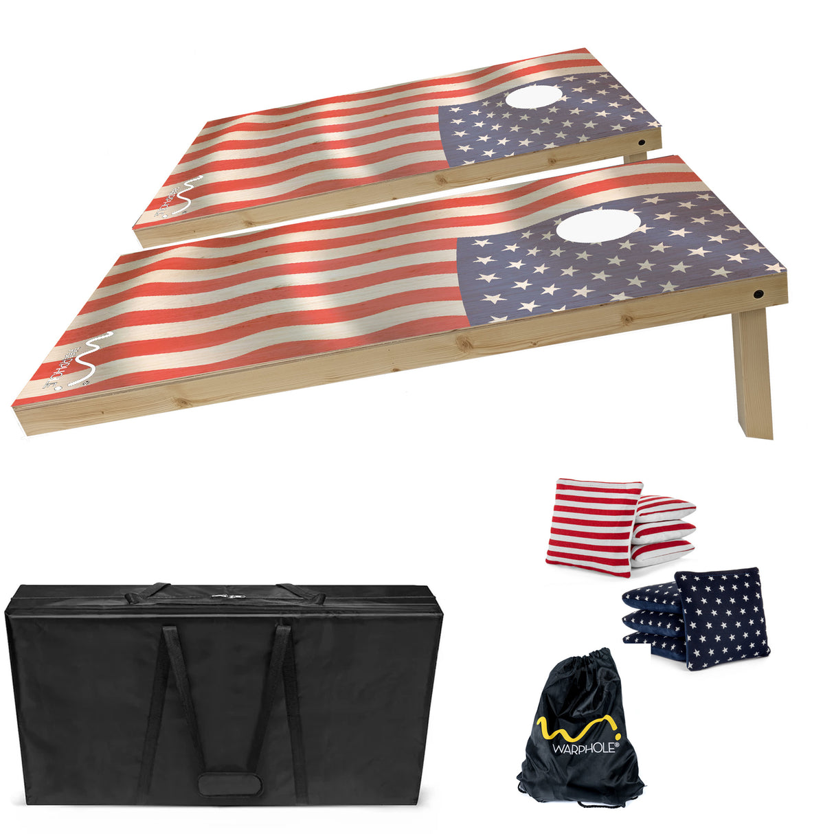 Cornhole Premium by Warphole® - Flag Maple
