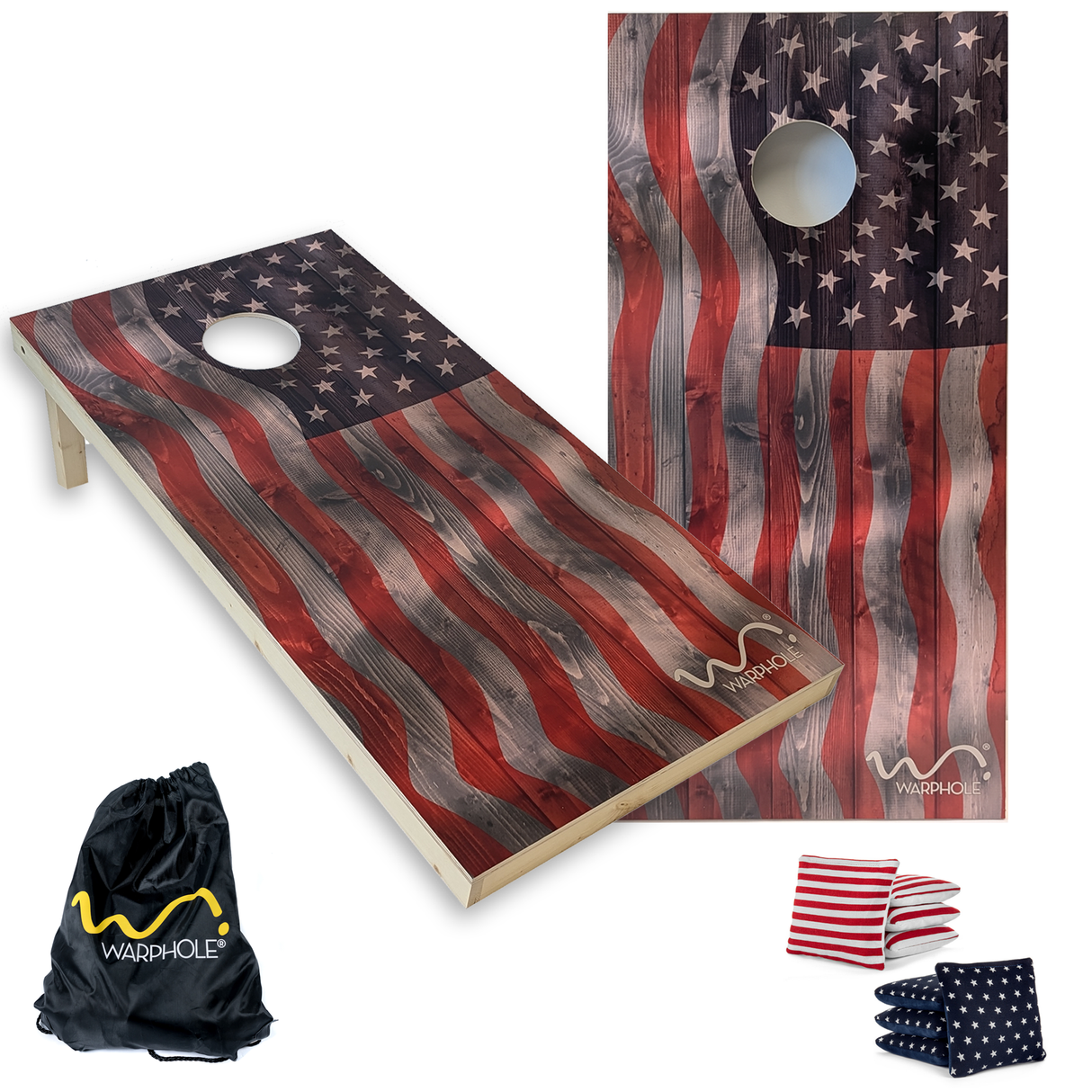 Cornhole Premium by Warphole® - Flag Oak