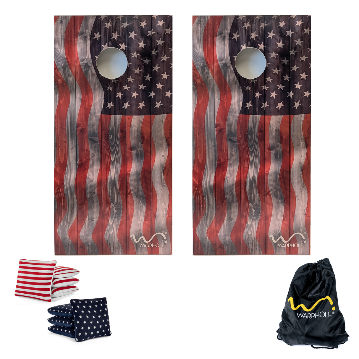 Cornhole Premium by Warphole® - Flag Oak