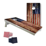 Cornhole Elite by Warphole® - Flag Oak