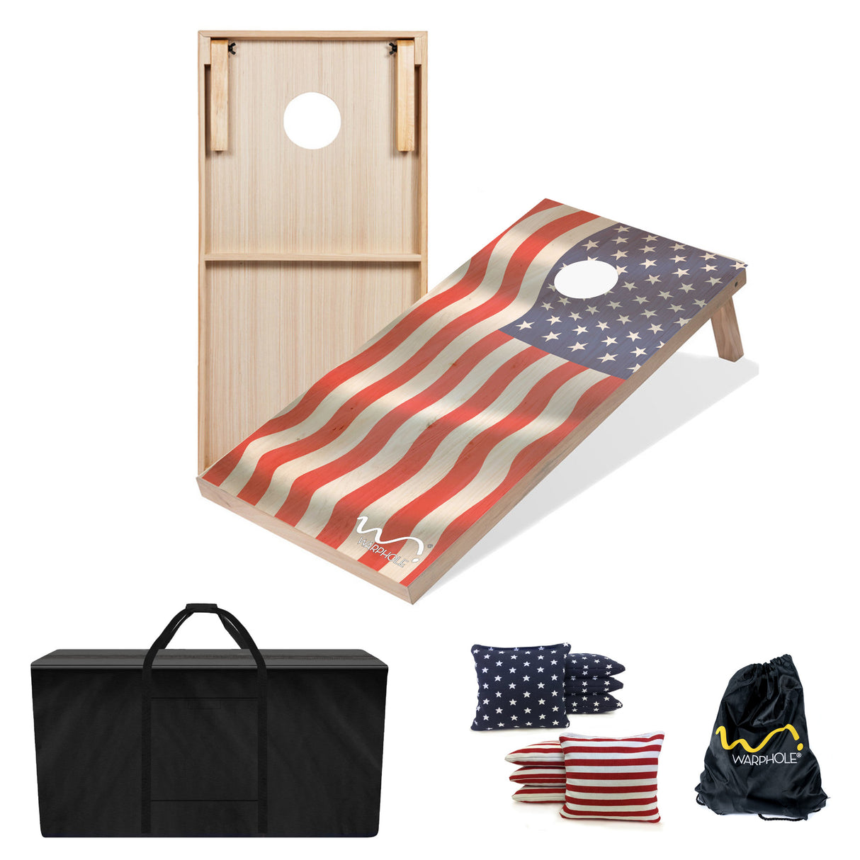 Cornhole Premium by Warphole® - Flag Maple