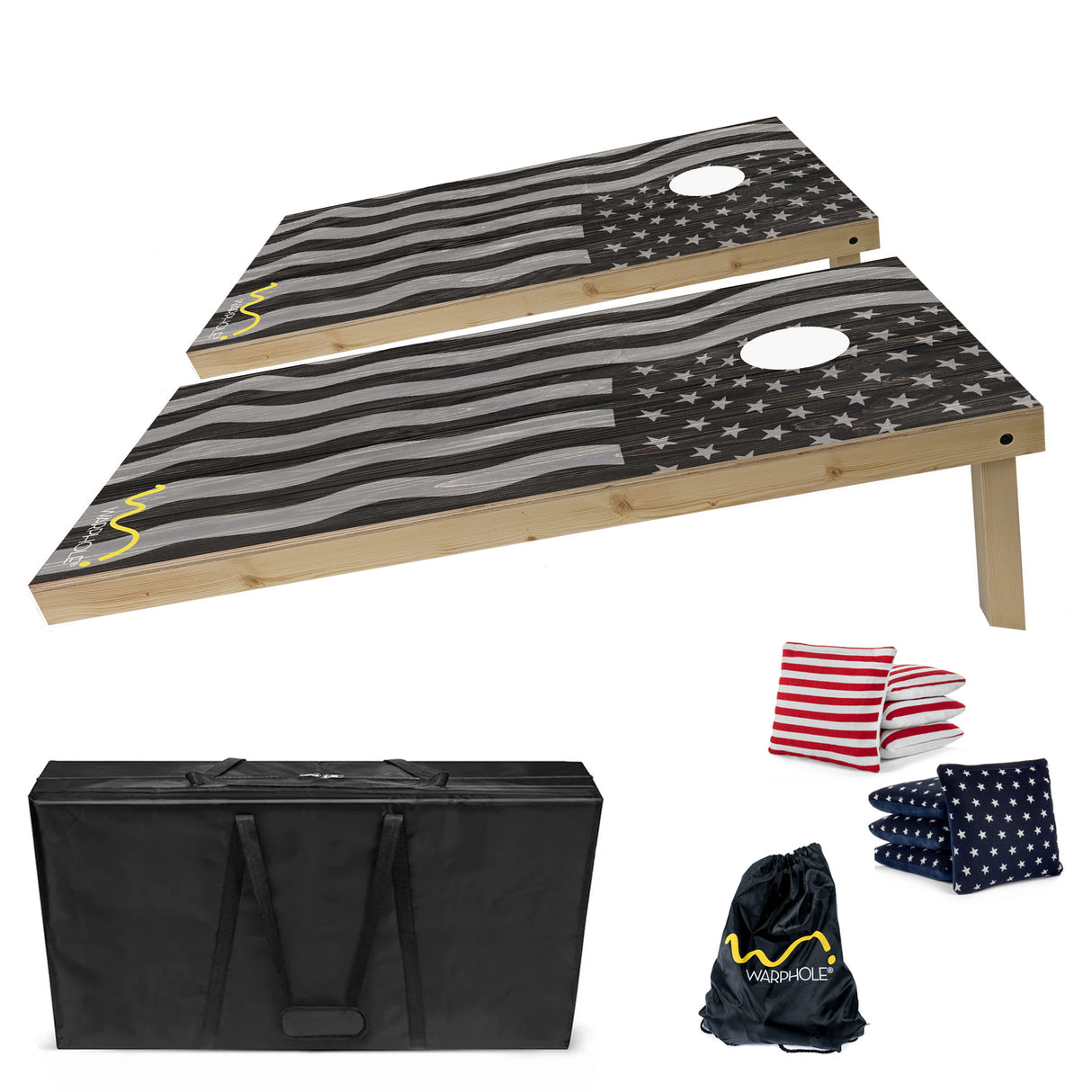 Cornhole Premium by Warphole® - Flag Grey