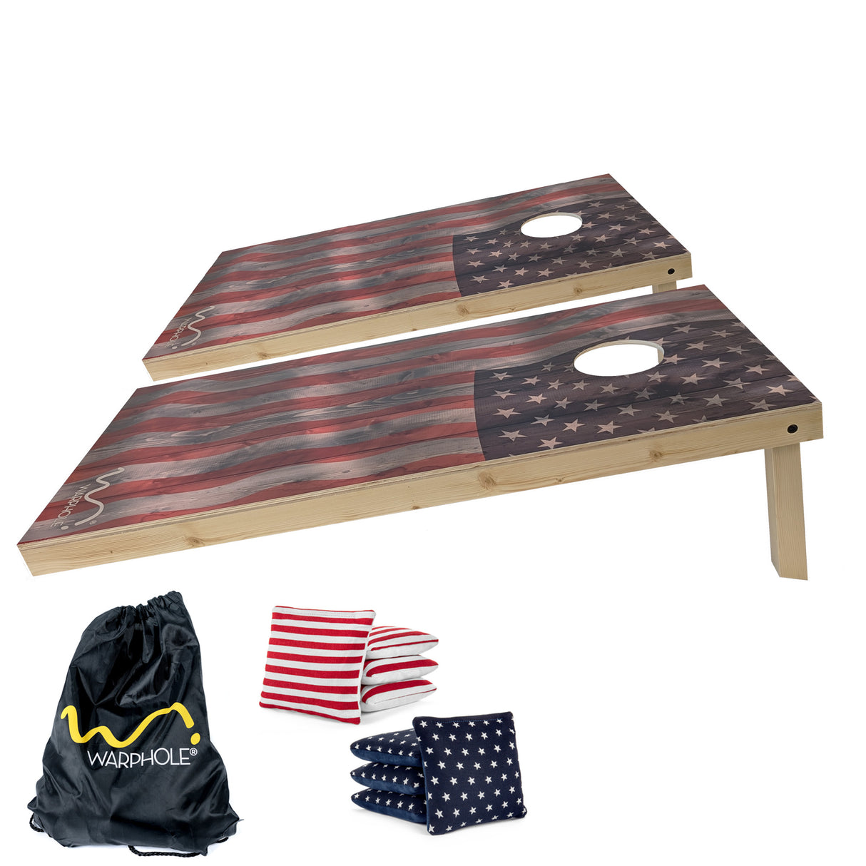 Cornhole Premium by Warphole® - Flag Oak