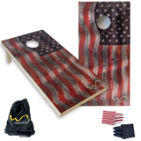 Cornhole Premium by Warphole® - Flag Oak