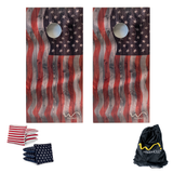 Cornhole Premium by Warphole® - Flag Oak