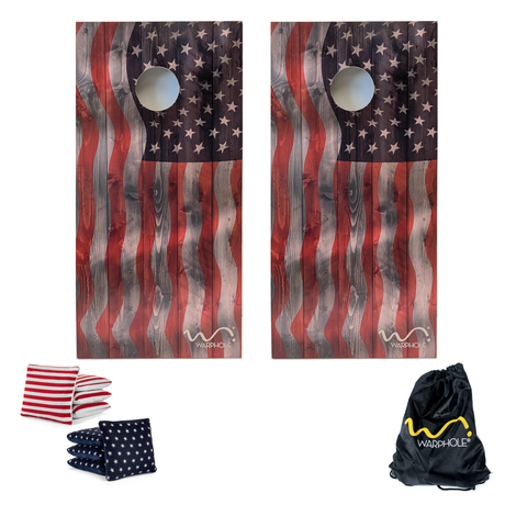 Cornhole Premium by Warphole® - Flag Oak