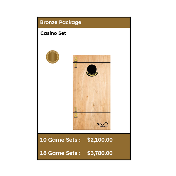 Curved Cornhole™ by Warphole®  |  Bronze Casino Package