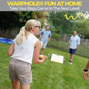Curved Cornhole™ by Warphole®  |  Silver Casino Package  |  Custom Decal