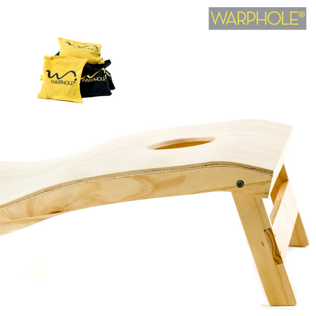 Curved Cornhole™ by Warphole®  |  Gold Casino Package  |  Custom Skin